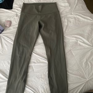 Olive green lululemon align leggings